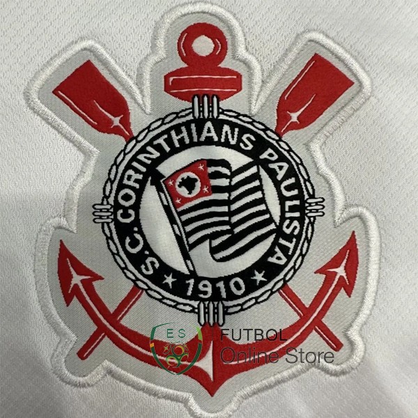 Tailandia Camiseta Corinthians Paulista Blanco Negro 2024/2025 Primera