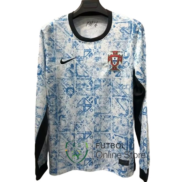 Tailandia Manga Larga Portugal Azul 2024 Segunda
