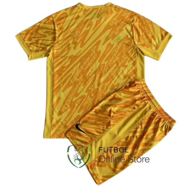 Camiseta Francia Conjunto Completo Hombre 2024 Portero Amarillo