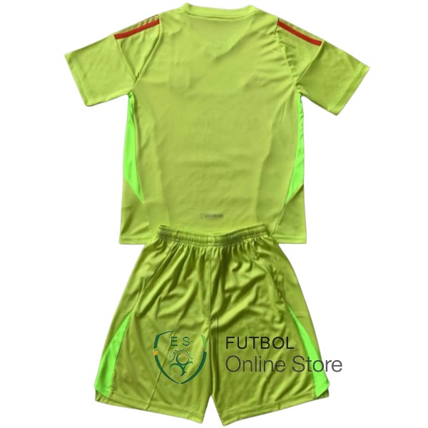 Camiseta Italia Conjunto Completo Hombre 2024 Portero Amarillo