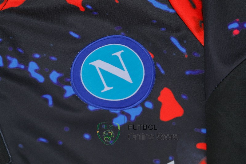 Conjunto Completo Sudadera Entrenamiento Napoli 24/2025 Naranja Negro