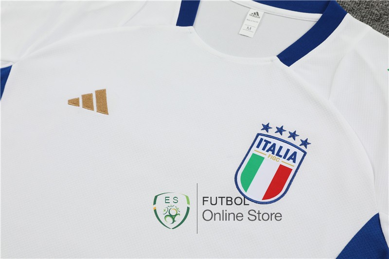 Entrenamiento Conjunto Completo Italia 2024 Blanco Azul Marino
