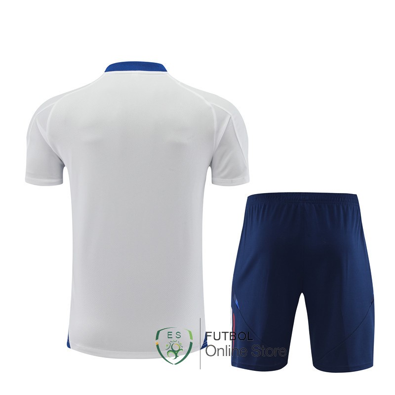 Entrenamiento Conjunto Completo Italia 2024 Blanco Azul Marino