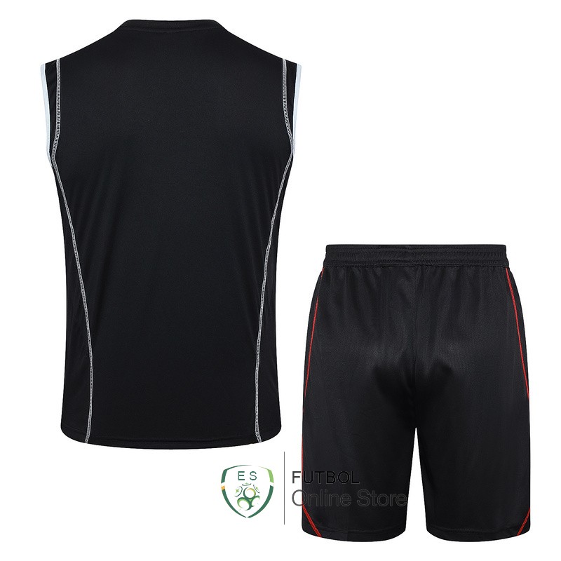 Entrenamiento Sin Mangas Conjunto Completo AS Roma 23/2024 Negro