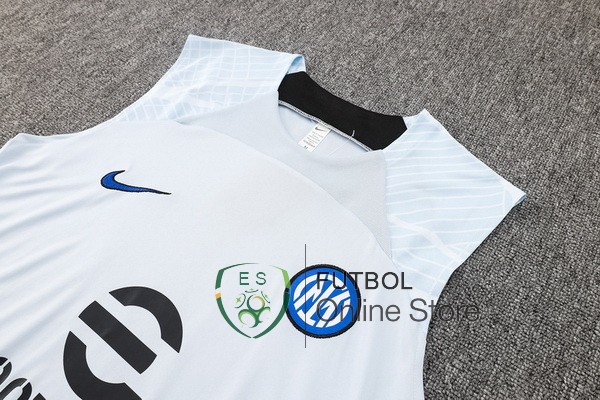 Entrenamiento Sin Mangas Conjunto Completo Inter Milan 23/2024 Azul II Negro