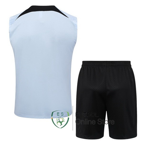 Entrenamiento Sin Mangas Conjunto Completo Inter Milan 23/2024 Azul II Negro