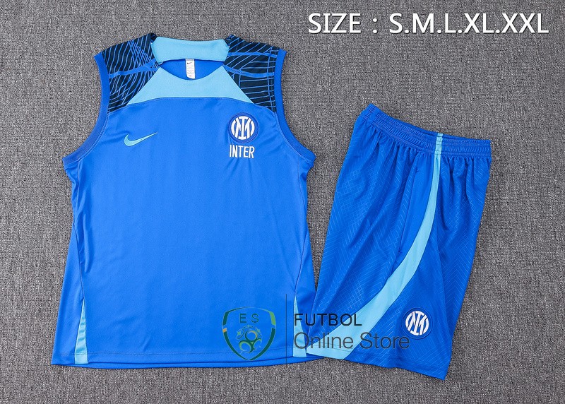 Entrenamiento Sin Mangas Conjunto Completo Inter Milan 24/2025 Azul