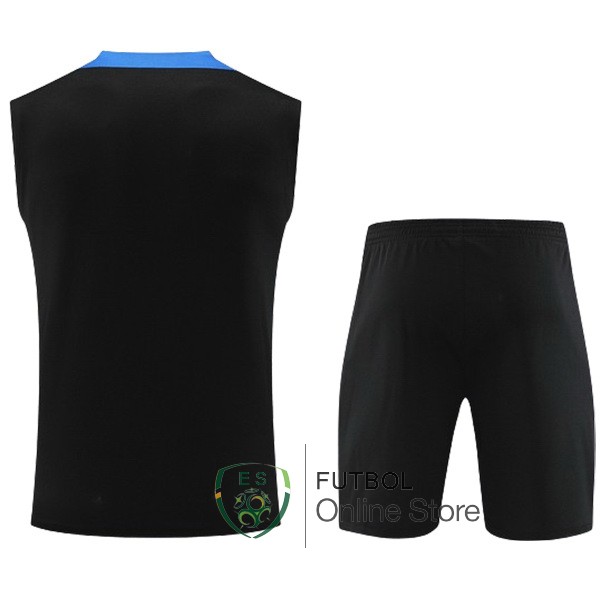 Entrenamiento Sin Mangas Conjunto Completo Inter Milan 24/2025 Negro Azul
