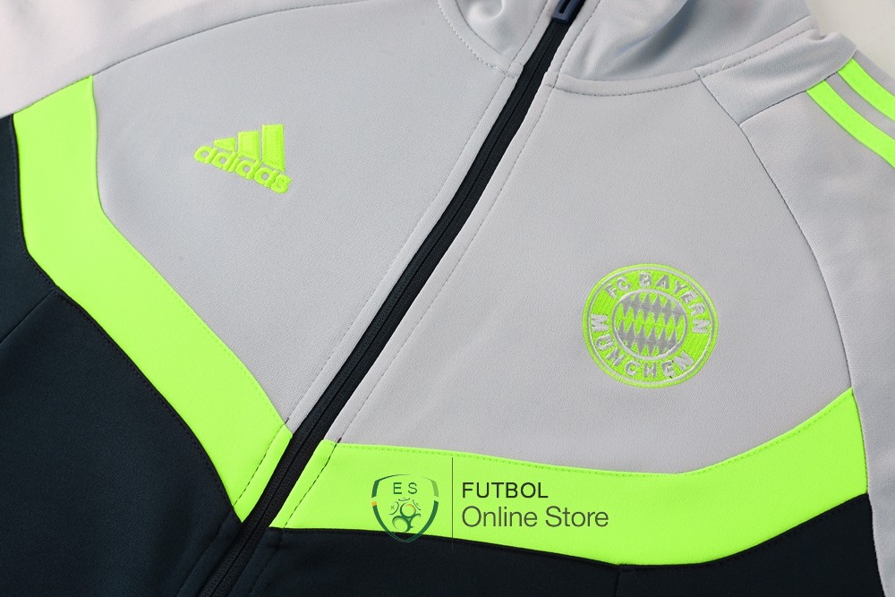 Ropa Deportiva Con Cremallera Larga Bayern Munich 24/2025 Gris Purpura