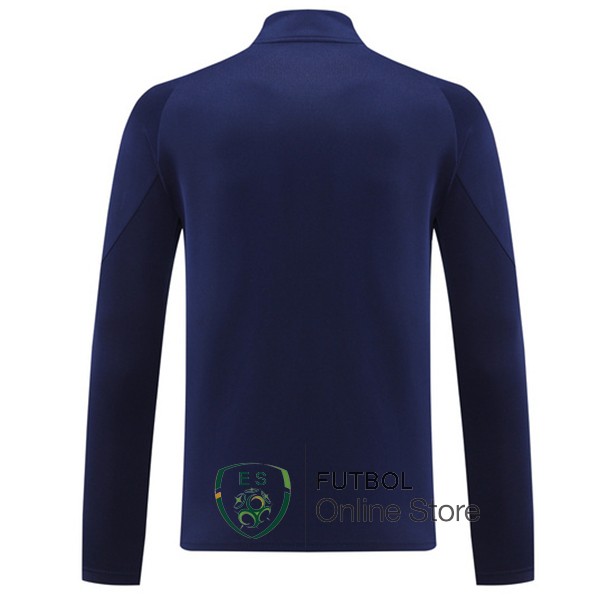Ropa Deportiva Con Cremallera Larga Italia 2024 Azul Marino