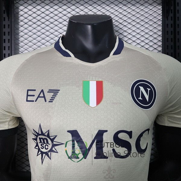 Tailandia Camiseta Napoli Jugadores Especial 23/2024 Amarillo