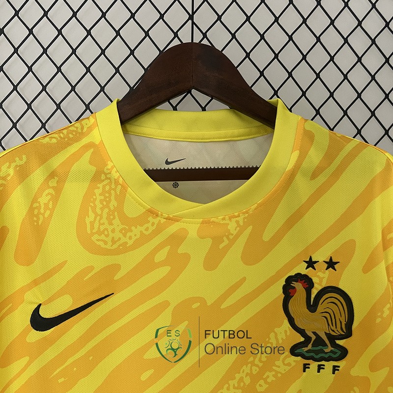Tailandia Camiseta Portero Real Madrid 24/2025 Amarillo