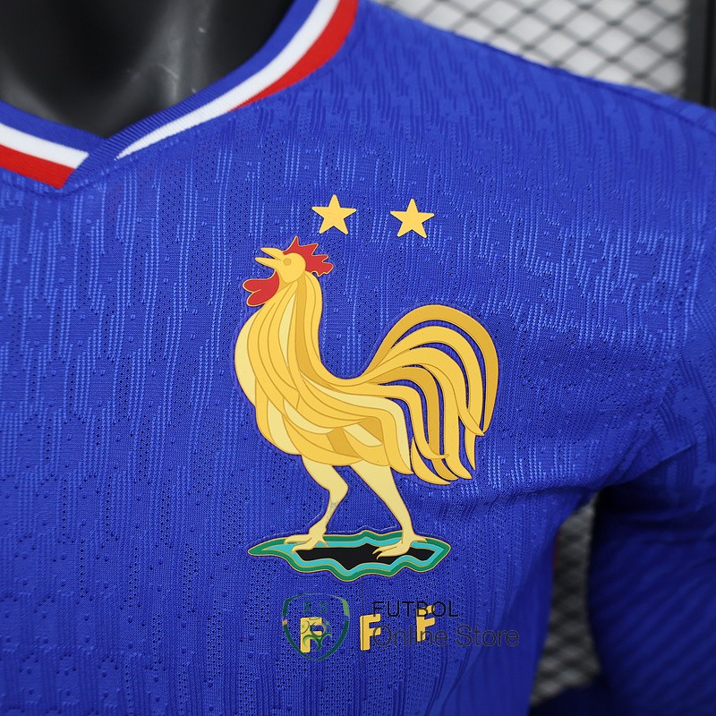 Tailandia Camiseta  Manga Larga Francia 2024 Primera Jugadores