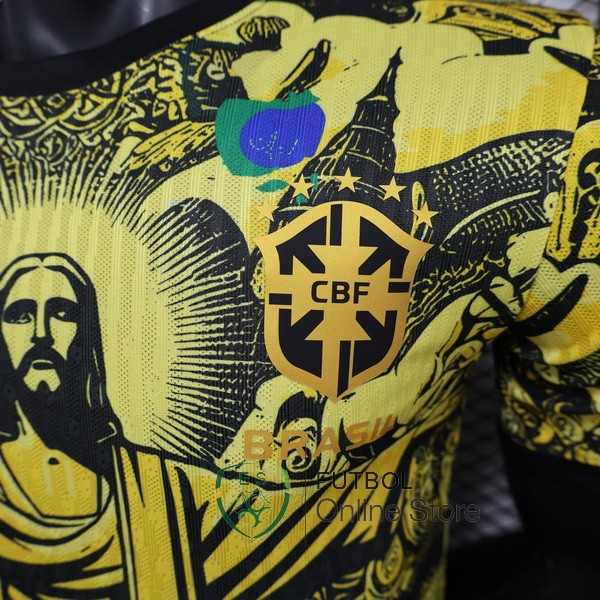Camiseta Brasil 2024 Especial Jugadores Amarillo