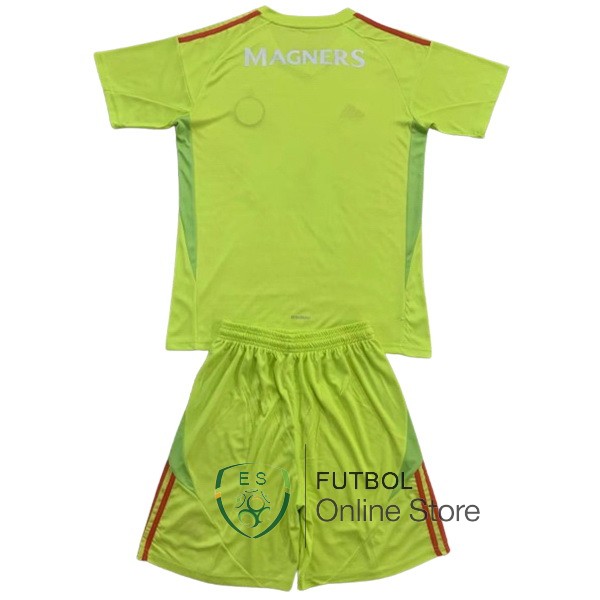 Camiseta Celtic Conjunto Completo Hombre 24/2025 Portero Amarillo