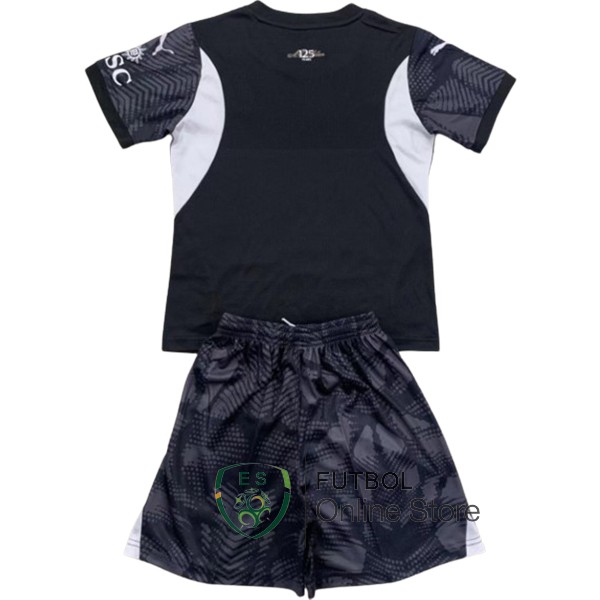 Camiseta Del Conjunto Completo AC Milan Ninos Portero 24/2025 Negro