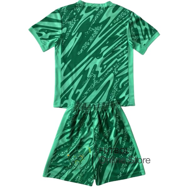 Camiseta Del Conjunto Completo Brasil Ninos 2024 Portero Verde