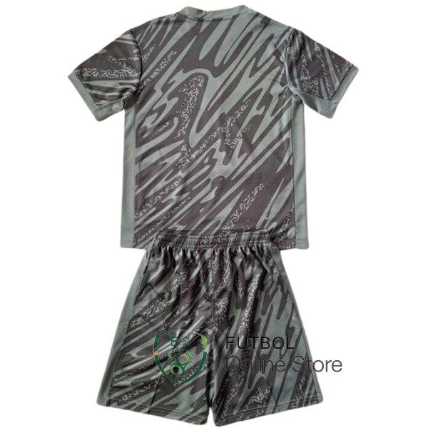 Camiseta Del Conjunto Completo Brasil Ninos Portero 2024 Gris