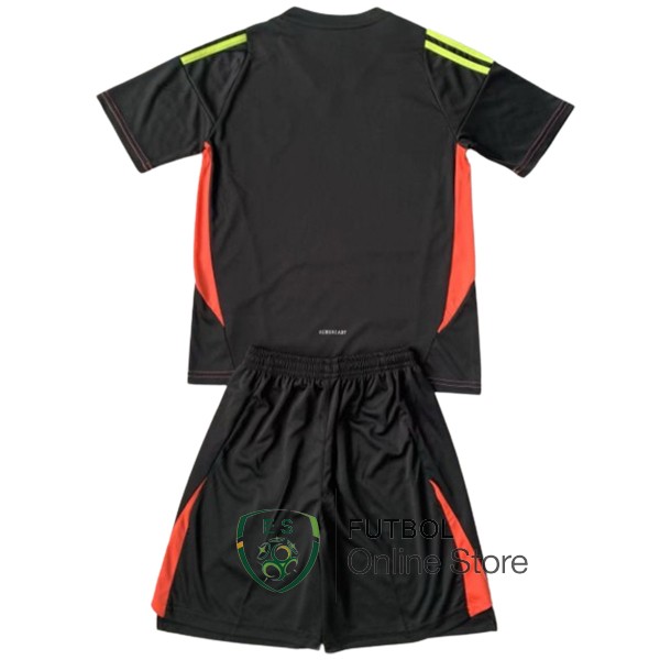 Camiseta Del Conjunto Completo Espana Ninos Portero 2024 Negro