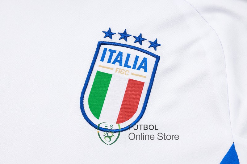 Entrenamiento Conjunto Completo Italia 2024 Blanco Azul Marino