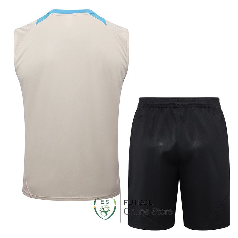 Entrenamiento Sin Mangas Conjunto Completo Argentina 2024 Amarillo Azul Negro