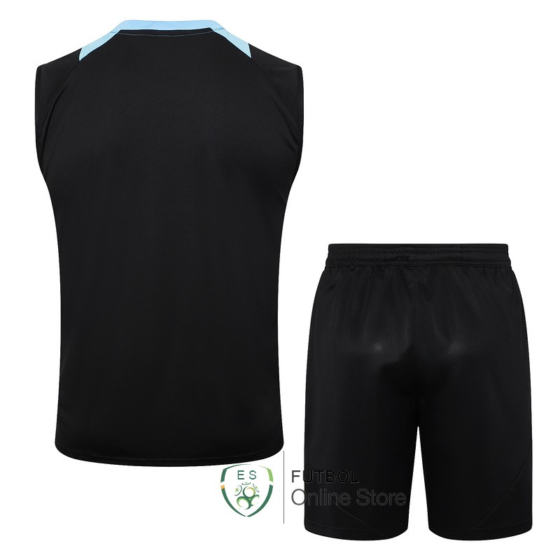 Entrenamiento Sin Mangas Conjunto Completo Argentina 2024 Negro Azul