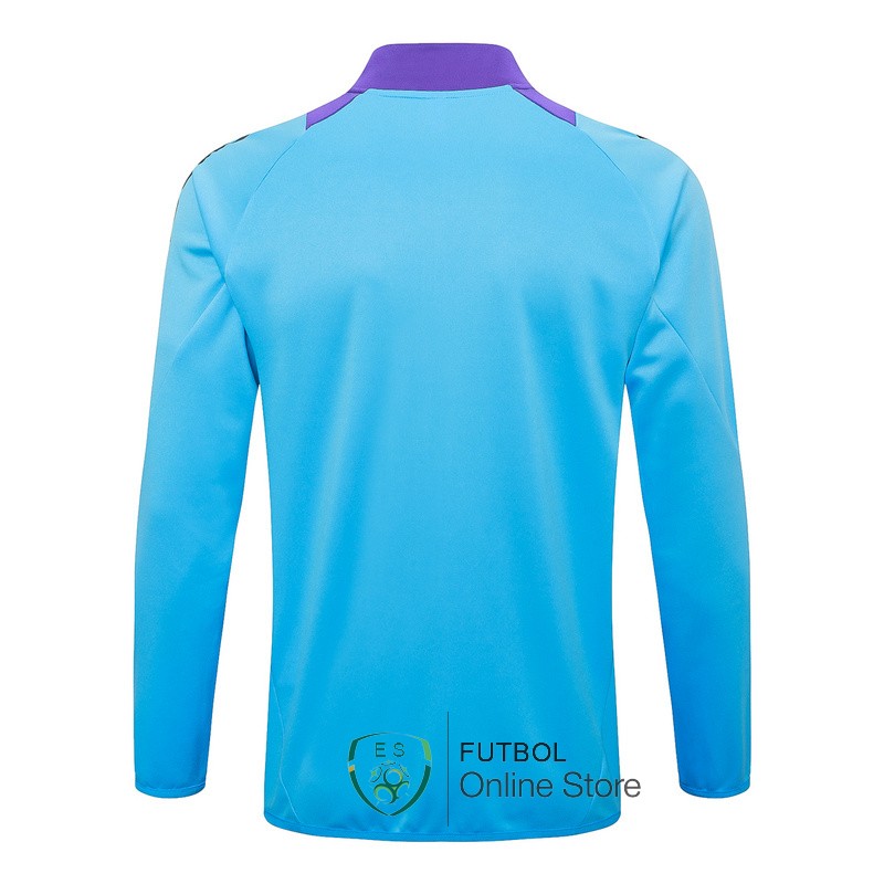 Ropa Deportiva Con Cremallera Larga Argentina 2024 Azul Purpura