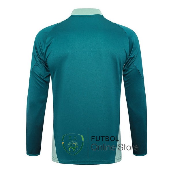 Ropa Deportiva Con Cremallera Larga Italia 2024 Verde