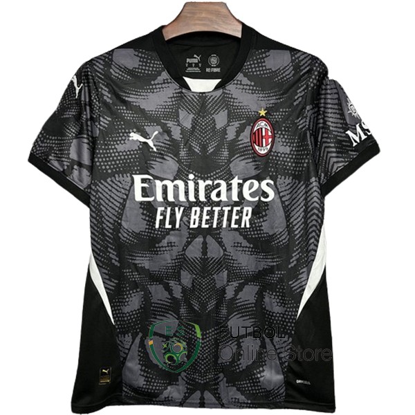 Tailandia Camiseta AC Milan Portero 24/2025 Negro