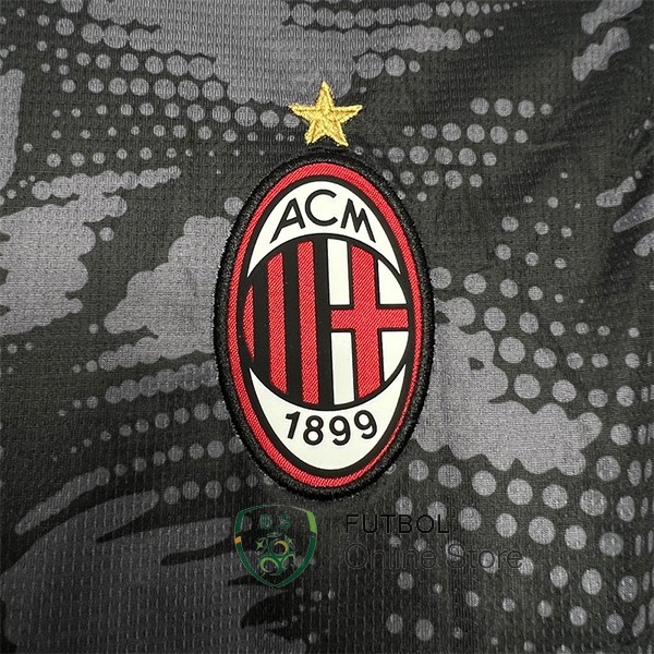 Tailandia Camiseta AC Milan Portero 24/2025 Negro