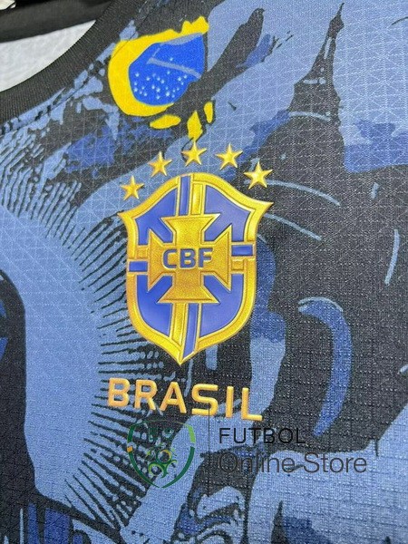 Tailandia Camiseta Brasil Especial 2024 Azul Marino