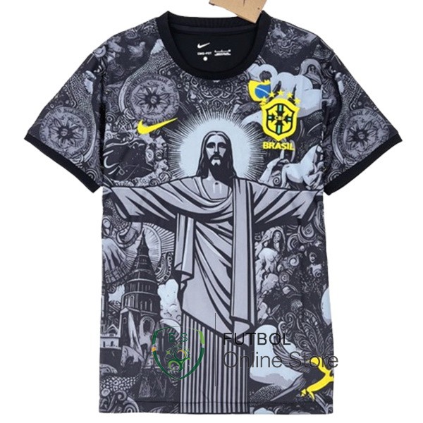 Tailandia Camiseta Brasil Especial 2024 Gris