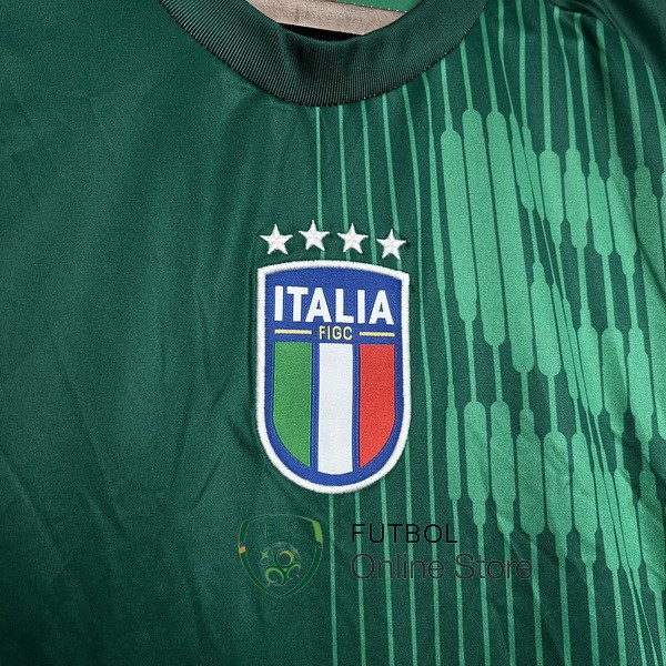 Tailandia Camiseta Italia 2024  Previo al partido Verde