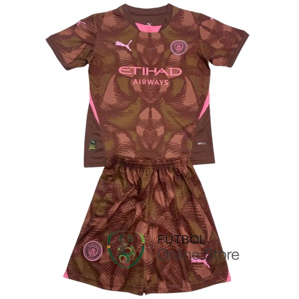 Camiseta Manchester City Conjunto Completo Hombre 24/2025 Portero Borgona