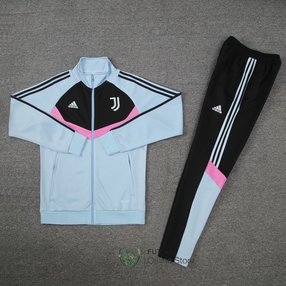 Conjunto Completo Ropa Deportiva Con Cremallera Larga Juventus 24/2025 Gris Rosa