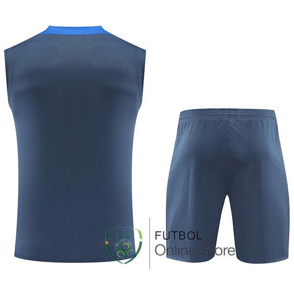 Entrenamiento Sin Mangas Conjunto Completo Inter Milan 24/2025 Gris I Azul