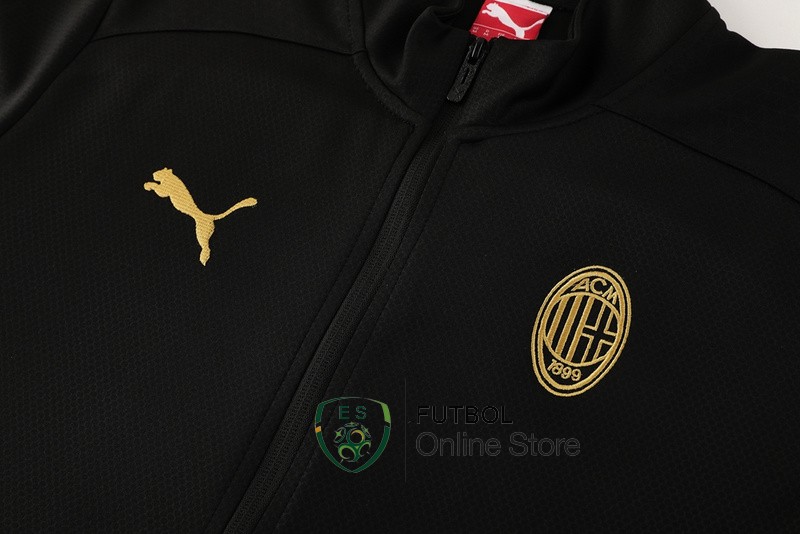 Ropa Deportiva Con Cremallera Larga AC Milan 24/2025 Negro Rojo