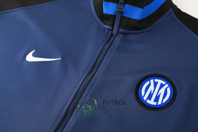Ropa Deportiva Con Cremallera Larga Inter Milan 24/2025 Azul Negro