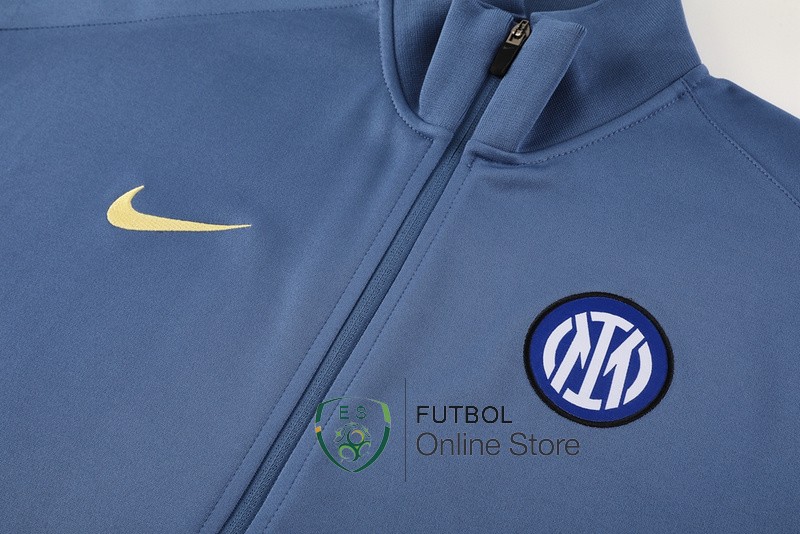 Ropa Deportiva Con Cremallera Larga Inter Milan 24/2025 Gris Azul