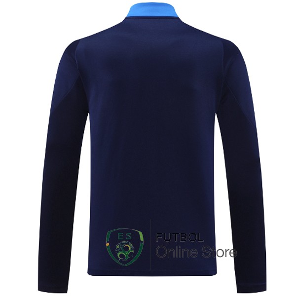 Ropa Deportiva Con Cremallera Larga Juventus 24/2025 Azul Marino Naranja