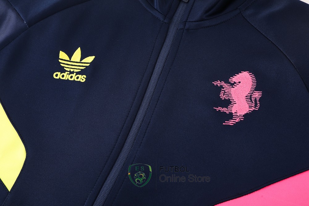 Ropa Deportiva Con Cremallera Larga Juventus 24/2025 Azul Marino Rosa