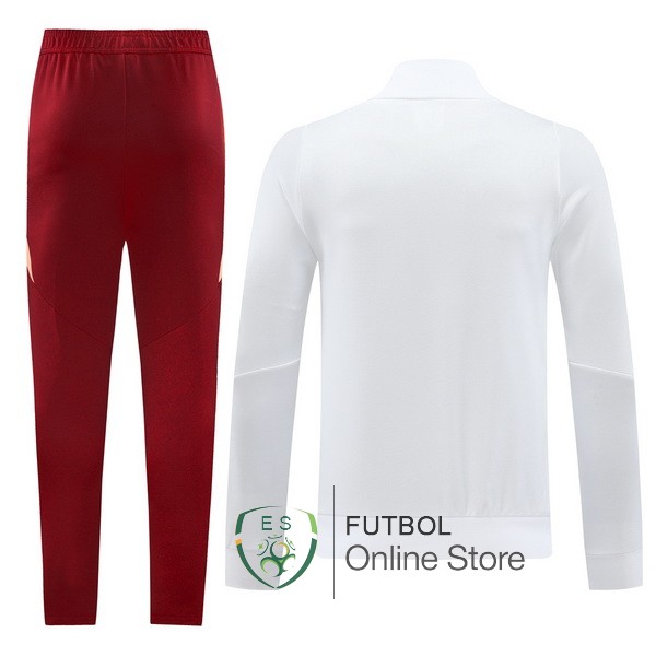 Conjunto Completo Ropa Deportiva Con Cremallera Larga AS Roma 24/2025 Rojo