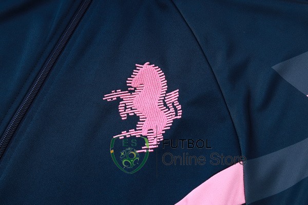 Conjunto Completo Ropa Deportiva Con Cremallera Larga Juventus 24/2025 Azul Marino I Rosa