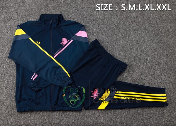 Conjunto Completo Ropa Deportiva Con Cremallera Larga Juventus 24/2025 Azul Marino I Rosa