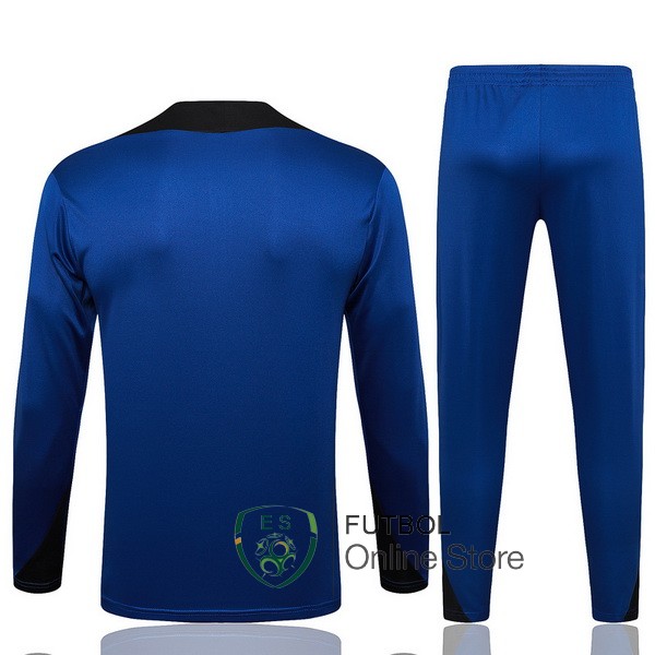 Conjunto Completo Sudadera Entrenamiento Inter Milan 24/2025 Azul Negro