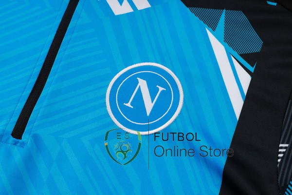 Conjunto Completo Sudadera Entrenamiento Napoli 24/2025 Azul Negro