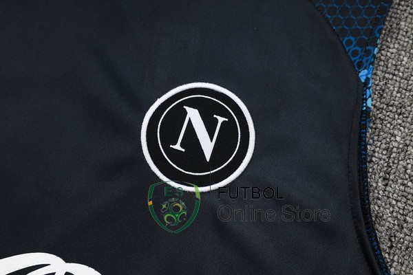 Entrenamiento Sin Mangas Conjunto Completo Napoli 24/2025 Azul Negro