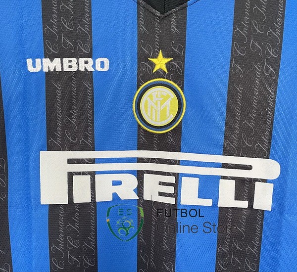 Retro Camiseta Manga Larga Inter Milan 1997/1998 Primera