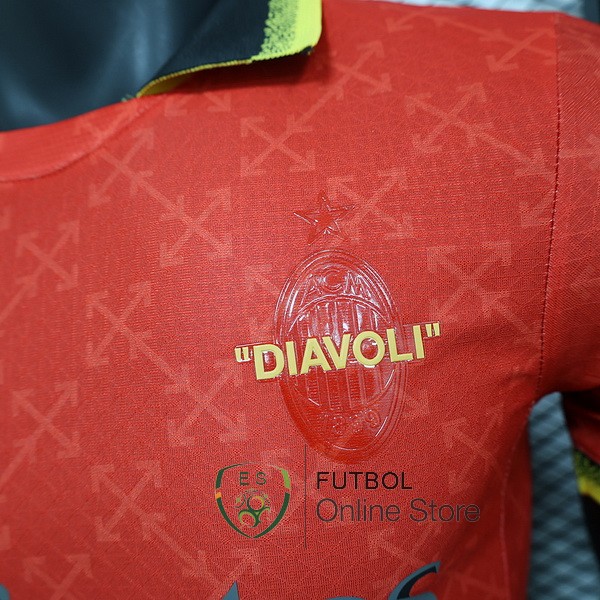 Tailandia Camiseta AC Milan 24/2025 Fourth Jugadores Rojo Verde