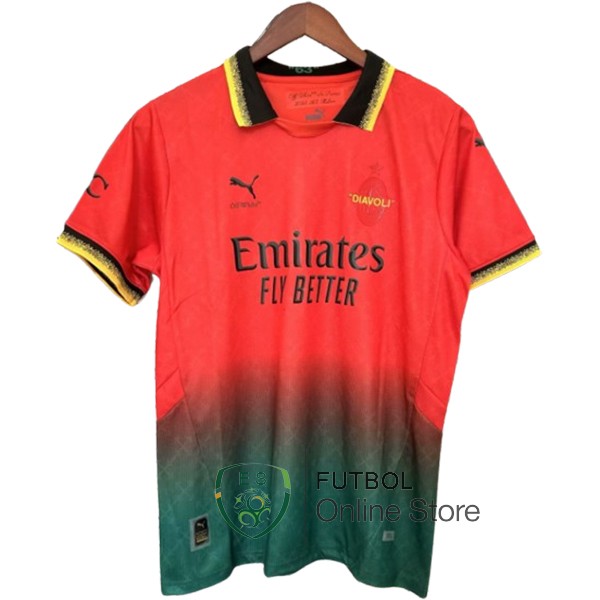 Tailandia Camiseta AC Milan 24/2025 Fourth Rojo Verde